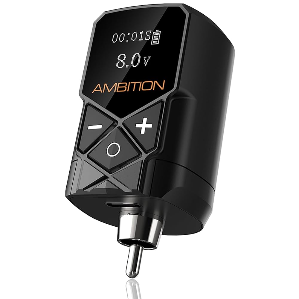 AMBITION Wireless　tattoo machine set　刺青 Tattoo Kit | Ambition Zetton Wireless Tattoo Machine Kit